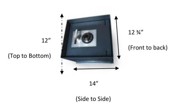 Hollon B1500 Floor Safe with Combination Dial Lock