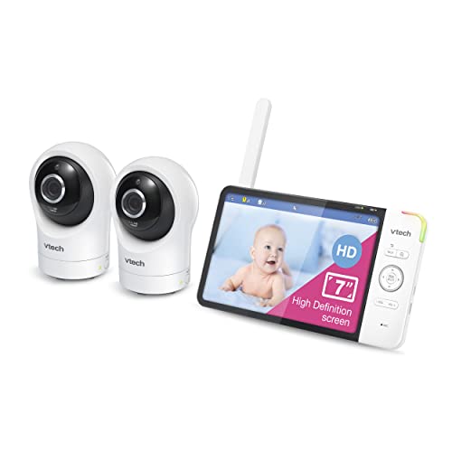 VTech RM7764-2HD 7" HD Monitor Smart WiFi 2 Camera Package