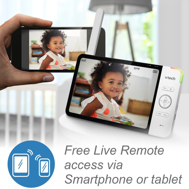 VTech RM7764-2HD 7" HD Monitor Smart WiFi 2 Camera Package