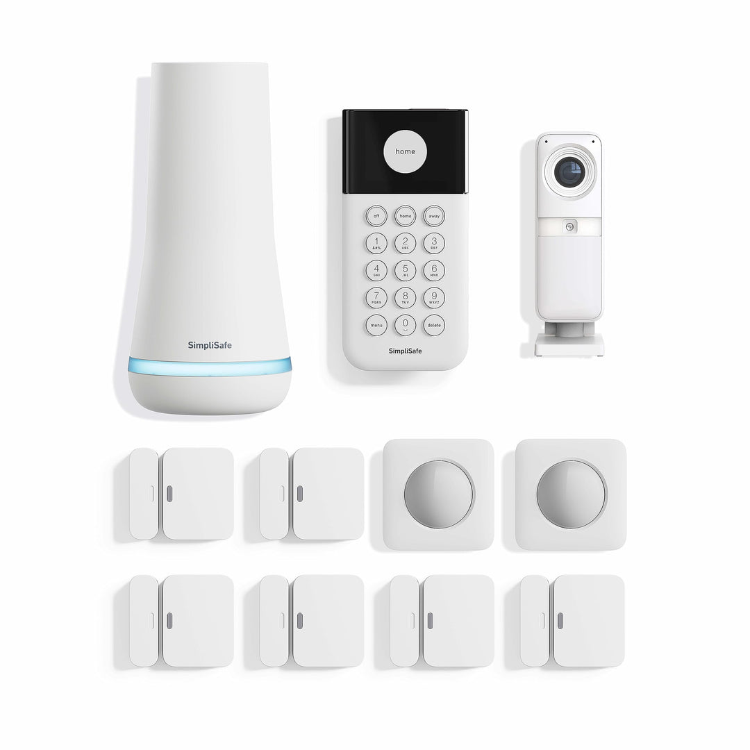 SimpliSafe 11 Piece Wireless Home Security System Gen 3 with Wireless Indoor HD Camera