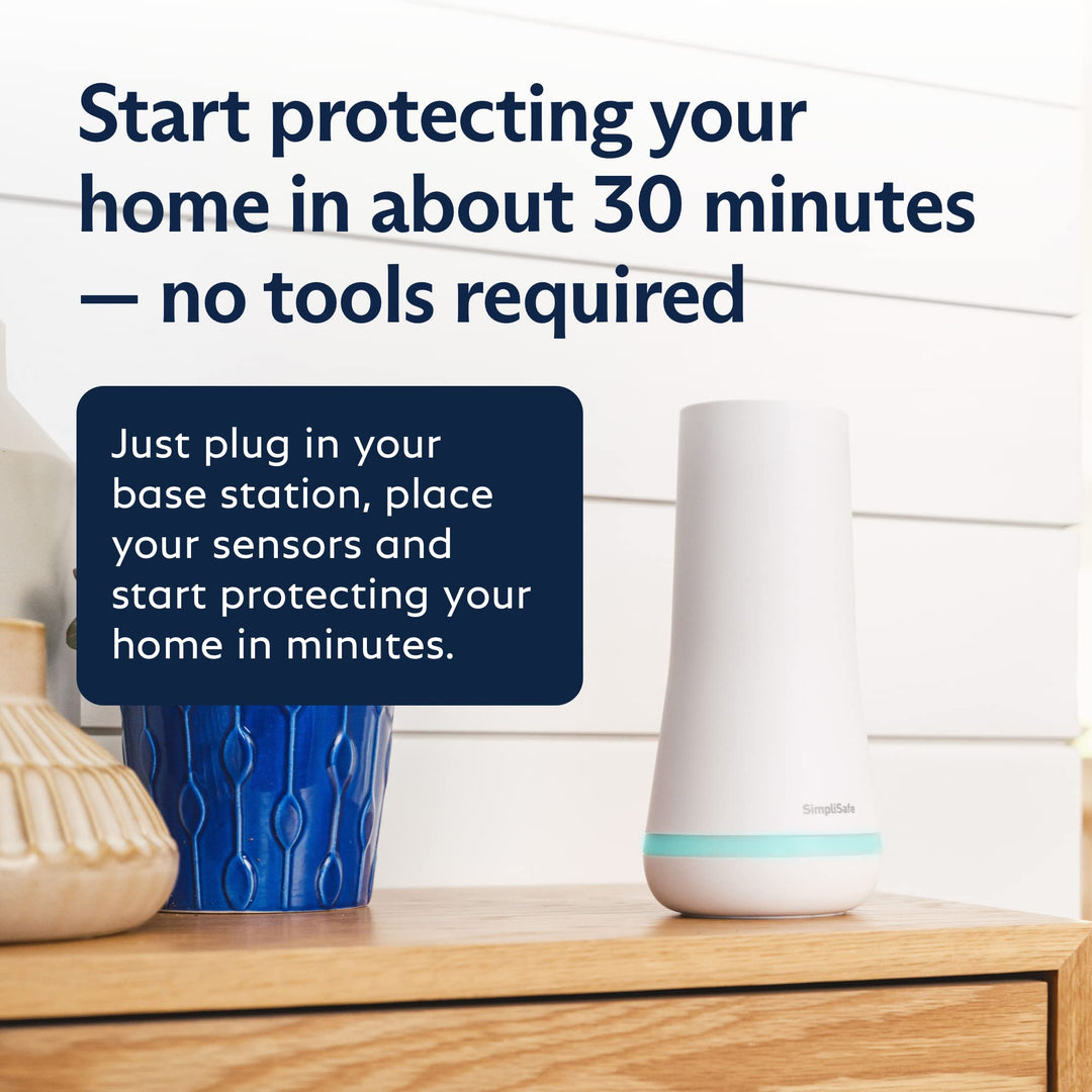SimpliSafe 11 Piece Wireless Home Security System Gen 3 with Wireless Indoor HD Camera