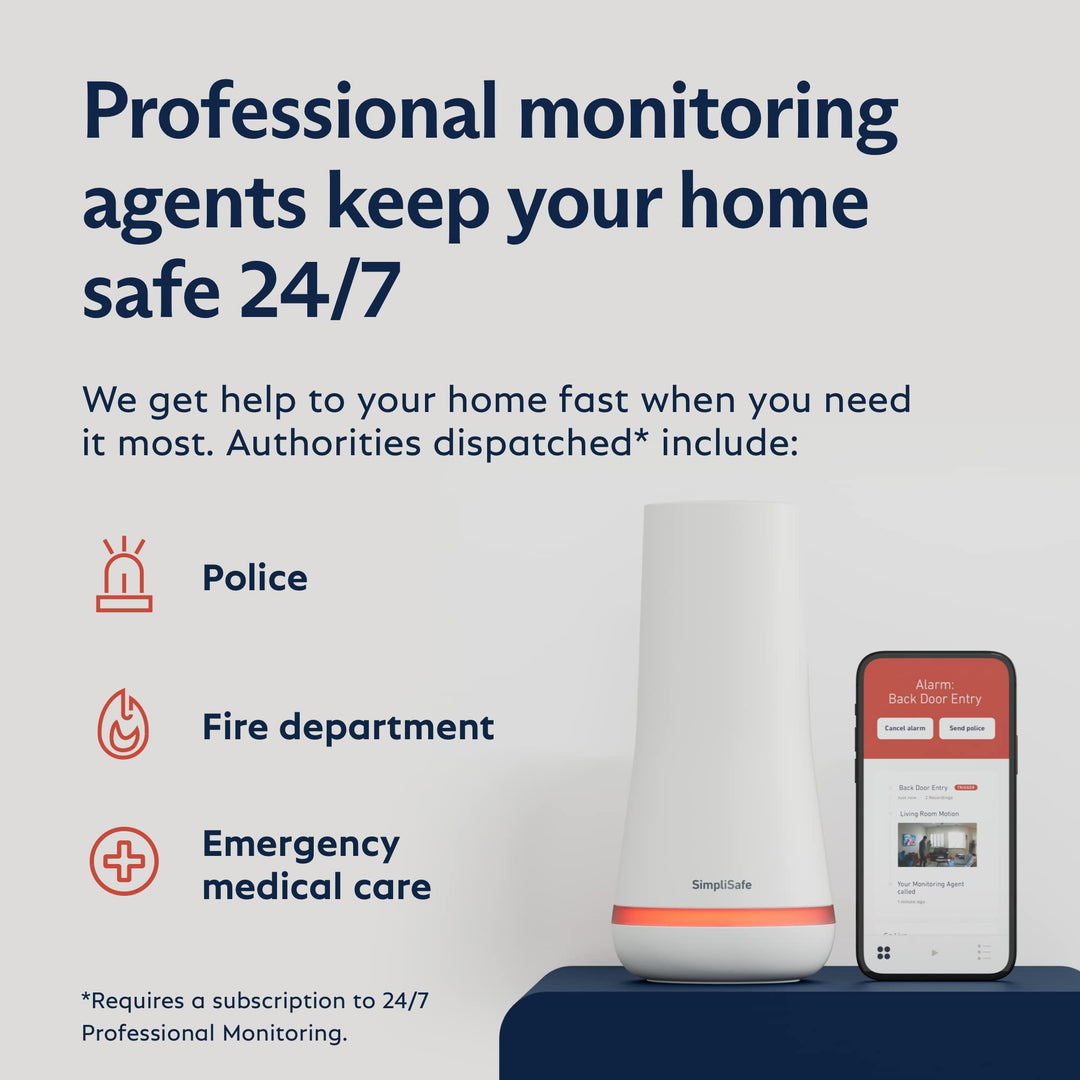 SimpliSafe 7 Piece Wireless Outdoor Camera Home Security System
