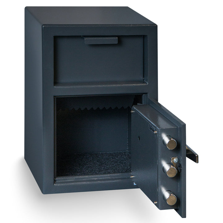 Dual Key Control Safe Hollon Safe FD-2014K Depository Safe with Dual Key Lock ...