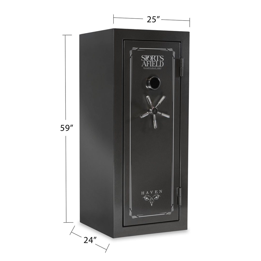 Sports Afield SA5925HX Haven Series - Fire Rated - 24-Gun Safe