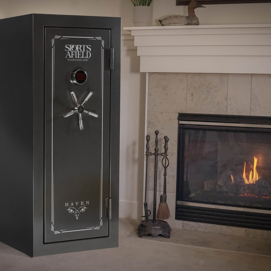 Afield Sports Afield SA5925HX Haven Series - Fire Rated - 24-Gun Safe ...