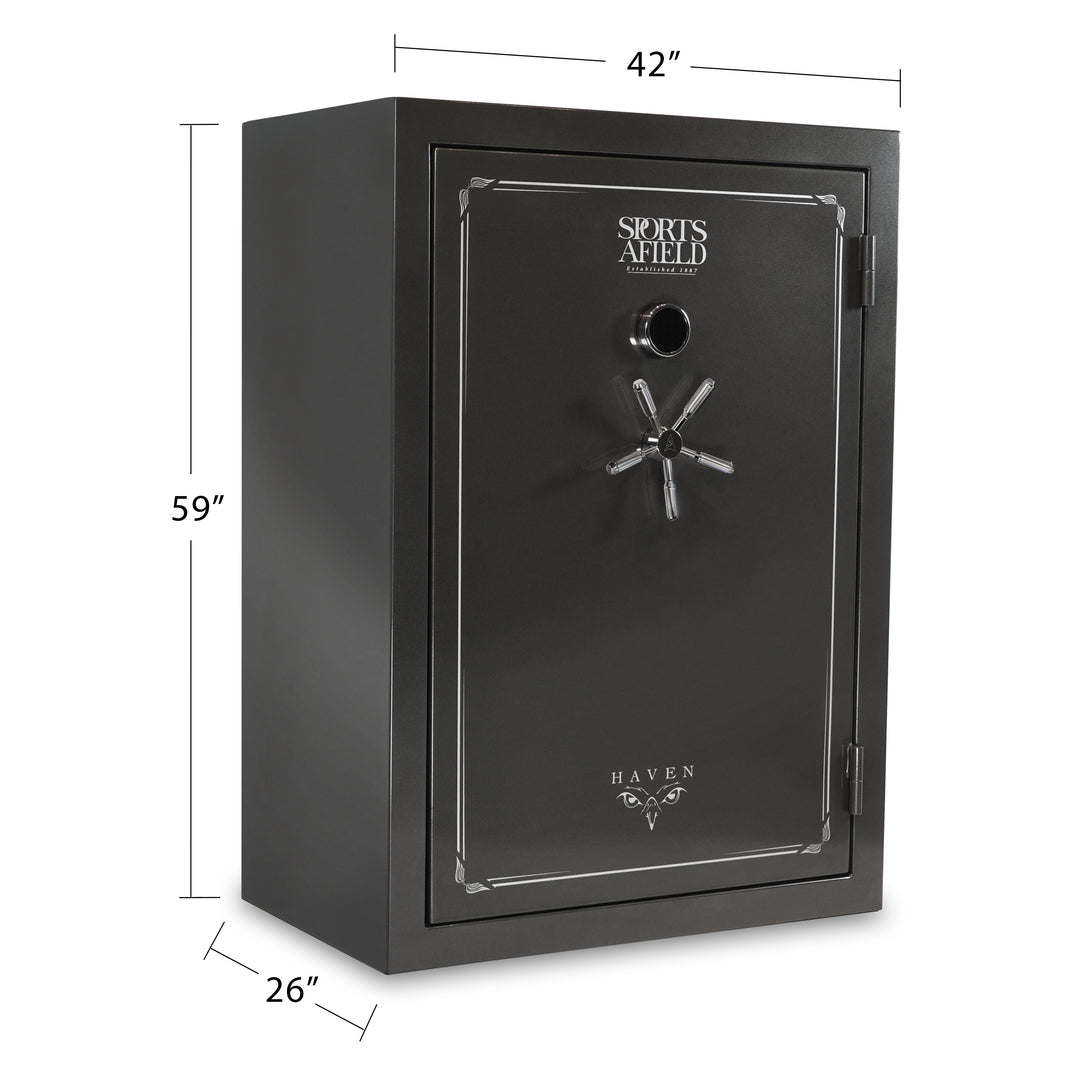 Sports Afield SA5942HX Haven Series - Fire Rated - 48-Gun Safe