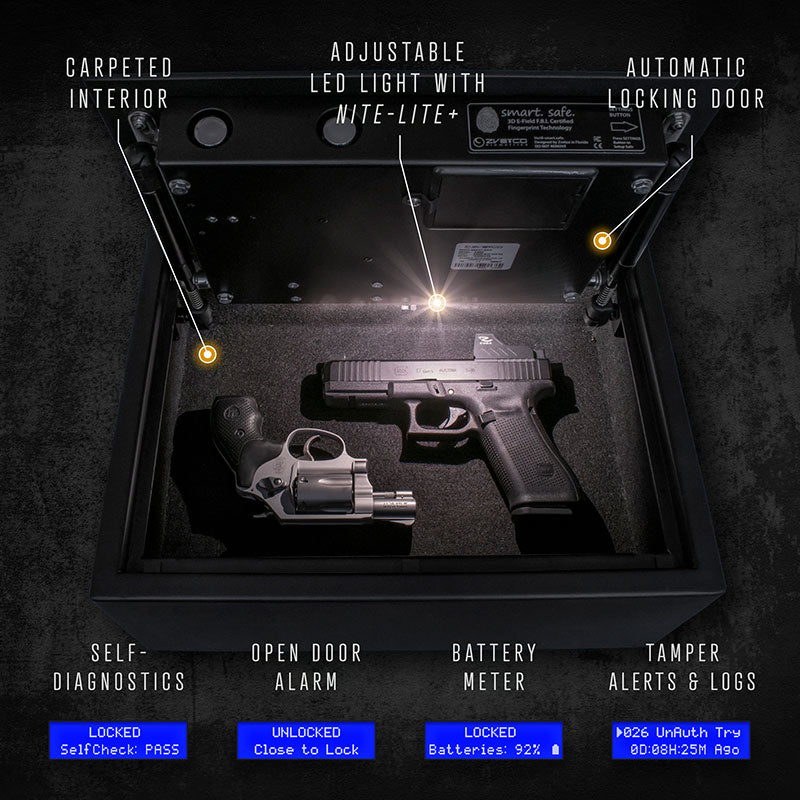 Verifi Smart Safe S4000 Biometric Gun Safe with FBI Certified Fingerprint Sensor
