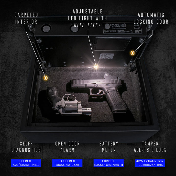 Verifi Smart Safe S4000 Biometric Gun Safe with FBI Certified Fingerprint Sensor